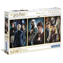 Детские развивающие пазлы cLEMENTONI Harry Potter Characters Pack 3 Puzzles 3x1000 Pieces