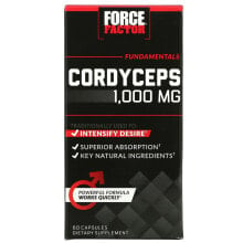Грибы Force Factor, Кордицепс, 500 мг, 60 капсул