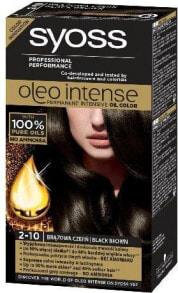 Syoss Oleo Intense Permanent Oil Color No.2-10 Безаммиачная масляная краска для волос, оттенок темно-каштановый