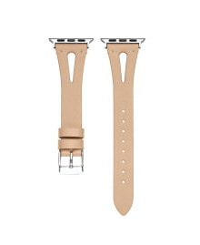 Posh Tech sage Beige Genuine Leather Band for Apple, 38mm-40mm