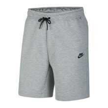Мужские спортивные шорты Мужские шорты спортивные серые для бега Nike Sportswear Tech Fleece