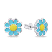 Ювелирные серьги cheerful silver earrings Flowers EA710WLB