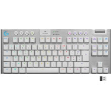 Клавиатуры logitech G915 TKL LIGHTSPEED RGB Kabellose mechanische Gaming-Tastatur, kein Nummernblock GL Touch White