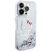 SOURCING Hello Kitty Hkhcp15Llikhet iPhone 15 Pro 6.1 Srebrny Liquid Charms Kitty Head phone case