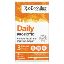 Пребиотики и пробиотики Киолик, Kyo-Dophilus, ежедневный пробиотик, 180 капсул