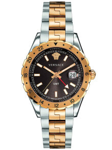 Мужские наручные часы с серебряным браслетом Versace V11040015 Hellenyium Mens 42mm 5ATM