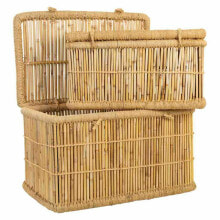 Set of Baskets Alexandra House Living Natural Bamboo Rope 52 x 40 x 70 cm 62 x 42 x 32 cm 2 Pieces