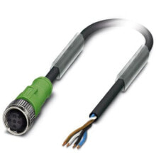 Кабели и разъемы для аудио- и видеотехники Phoenix Contact 1404408 кабель для датчика/привода 5 m Черный