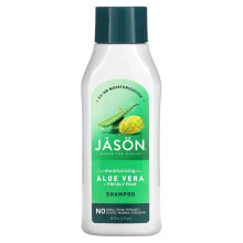 Шампуни для волос jason Natural, Moisturizing Shampoo, Aloe Vera + Prickly Pear, 16 fl oz (473 ml)