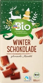 Winter Schokolade, gebrannte Mandel, 100 g