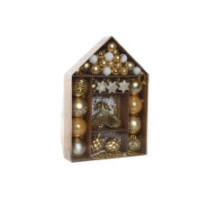 Christmas Baubles Home ESPRIT Golden Polyethylene 28 x 7 x 40 cm (70 piezas)