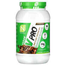 Nutrakey, V Pro, смесь необработанного растительного протеина, шоколадный батончик, 840 г (1,85 фунта)