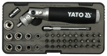 Наборы ручных инструментов набор отвертка с трещоткой  YATO YT-2806  42 предмета