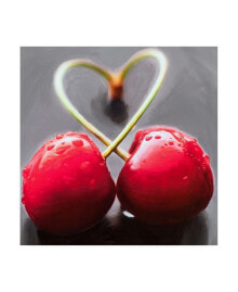 Trademark Global roderick Stevens Cherry Heart Canvas Art - 15.5