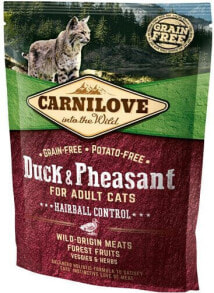 Купить сухие корма для кошек CARNILOVE: Carnilove 400g KOT HAIRBALL DUCK PHEASAN