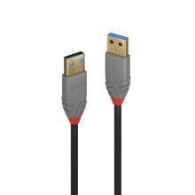 Компьютерные разъемы и переходники lindy 36750 USB кабель 0,5 m 3.2 Gen 1 (3.1 Gen 1) USB A Черный