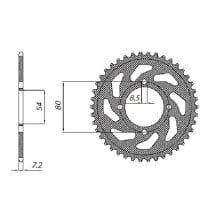 SUNSTAR SPROCKETS 428 Pitch 1-2117-45 Steel Rear Sprocket