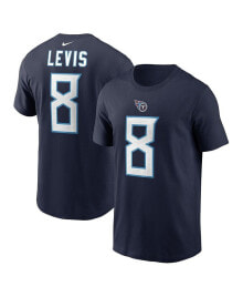Nike men's Will Levis Navy Tennessee Titans 2023 NFL Draft Player Name and Number T-shirt
