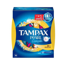 Гигиенические прокладки и тампоны tampax Compak Pearl Regular Tampons  Компактные тампоны с аппликатором обычных 18 шт