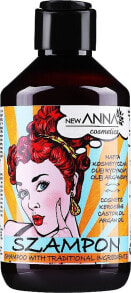 Haarshampoo mit kosmetischem Kerosin, Rizinus- und Arganöl - New Anna Cosmetics Retro Hair Care Shampoo