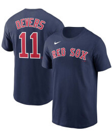 Nike men's Rafael Devers Navy Boston Red Sox Name Number T-shirt