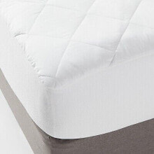Twin XL Machine Washable Waterproof Quilted Mattress Pad White - Made By Design