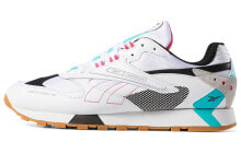 Reebok Classic Leather ATI 90s 低帮 跑步鞋 男女同款 白绿粉 / Кроссовки Reebok Classic Leather ATI 90s DV5373