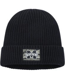 adidas men's Black Mississippi State Bulldogs Military-Inspired Appreciation Cuffed Knit Hat