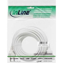 Кабели и разъемы для аудио- и видеотехники InLine 16410W кабель питания Белый 10 m