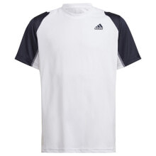 Мужские спортивные футболки Мужская спортивная футболка белая с логотипом ADIDAS Club Short Sleeve T-Shirt