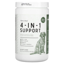 4-in-1 Support, For Dogs, 120 Soft Chews, 16.9 oz (480 g)