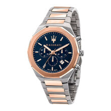Аналоговые мужские наручные часы с золотым серебряным браслетом Maserati R8873642002 ( 45 mm)