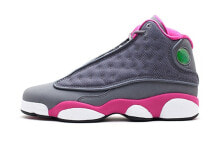 Jordan Air Jordan 13 Retro Cool Grey Fusion Pink 高帮 复古篮球鞋 GS 冷灰 / Кроссовки Jordan Air Jordan 439358-029