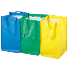 Durable bags for segregating rubbish waste SET 3 pcs x 21L
