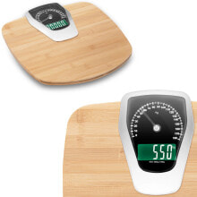Analog-electronic bathroom scale BAMBOO kg. lb up to 180 kg