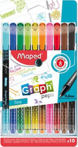 Maped Cienkopis Graph Peps Deco 10 kolorów MAPED