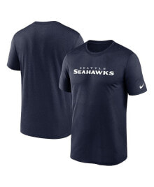 Nike men's College Navy Seattle Seahawks Legend Wordmark Performance T-shirt