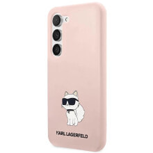 KARL LAGERFELD KLHCS23MSNCHBCP S23+ S916 Silicone Choupette phone case