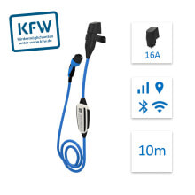 Зарядное устройство NRGkick KfW Select Type 2 16 A наружное 10 м IP67, с защитой от перенапряжения, перегрева и пониженного напряжения купить в интернет-магазине