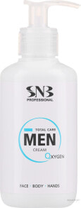 Feuchtigkeitsspendende und beruhigende Creme für Gesicht und Körper - SNB Professional Total Care Men Cream Oxygen