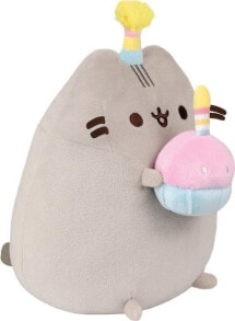 Pusheen Pusheen - Pluszowa maskotka w czapeczce urodzinowej i tortem 24 cm