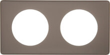Умные розетки, выключатели и рамки Legrand CELIANE Double universal natural clay frame (066722)