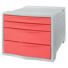 ESSELTE 2 Large and 2 Small Color Breeze Buc Drawers
