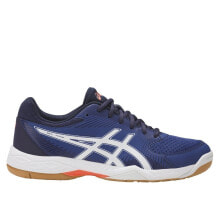 Мужская спортивная обувь для бега Мужские кроссовки спортивные для бега синие текстильные низкие с белой подошвой Asics Geltask