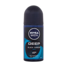 Nivea Men Deep Black Carbon Beat 48H 50 ml antiperspirant Roll-on für Herren купить в интернет-магазине