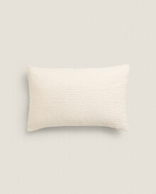 Textured silk cushion cover