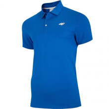 Мужские спортивные поло мужская футболка-поло спортивная синяя с логотипом 4F M NOSH4 TSM007 36S