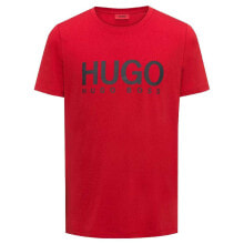 Мужские спортивные футболки Мужская спортивная футболка красная с логотипом HUGO Dolive T-Shirt