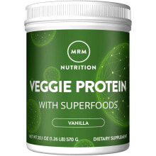 Сывороточный протеин mRM Veggie Protein Натуральный растительный протеин - 22 г белка на порцию 570 г с ванильным вкусом