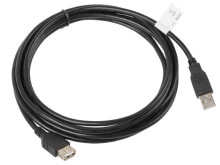 CA-USBE-10CC-0030-BK - 3 m - USB A - USB A - USB 2.0 - 480 Mbit/s - Black